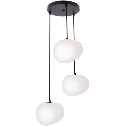 Luster na sajli STONES 3xE27/40W/230V