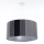 Luster na sajli STRIPES 1xE27/60W/230V promjer 40 cm siva