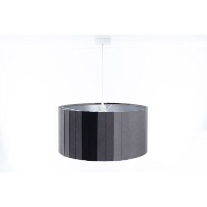 Luster na sajli STRIPES 1xE27/60W/230V promjer 40 cm siva