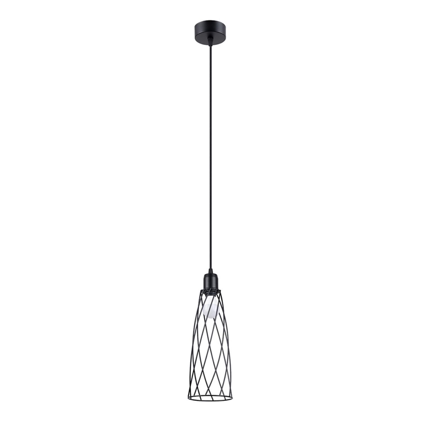Luster na sajli SUBA 1xE27/15W/230V crna