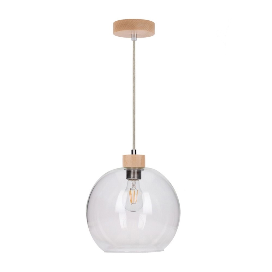 Luster na sajli SVEA 1xE27/60W/230V breza
