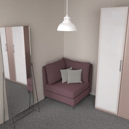Luster na sajli SVEN 1xE27/15W/230V bijela