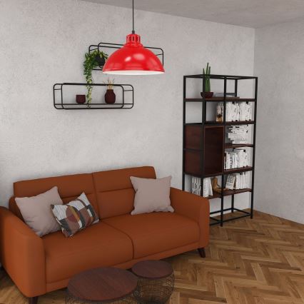 Luster na sajli SVEN 1xE27/15W/230V crvena