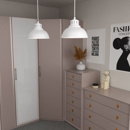 Luster na sajli SVEN 2xE27/15W/230V bijela