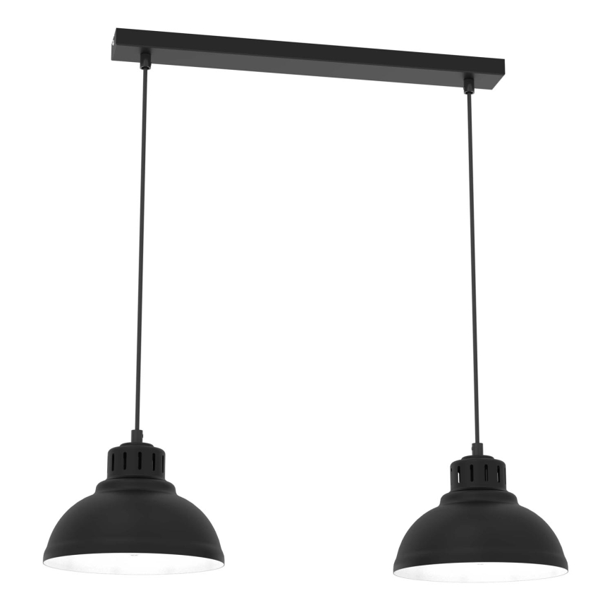 Luster na sajli SVEN 2xE27/15W/230V crna