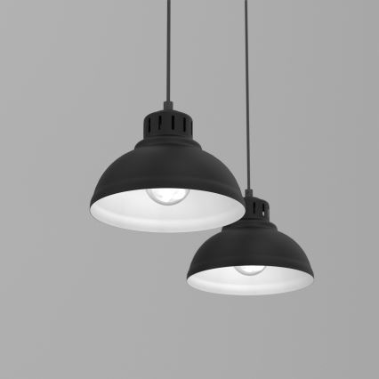 Luster na sajli SVEN 2xE27/15W/230V crna