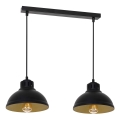 Luster na sajli SVEN 2xE27/15W/230V crna/zlatna