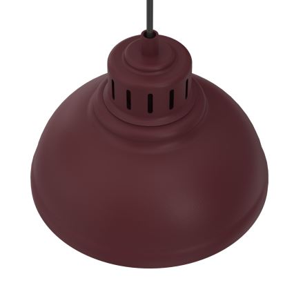 Luster na sajli SVEN 2xE27/15W/230V u boji burgundije