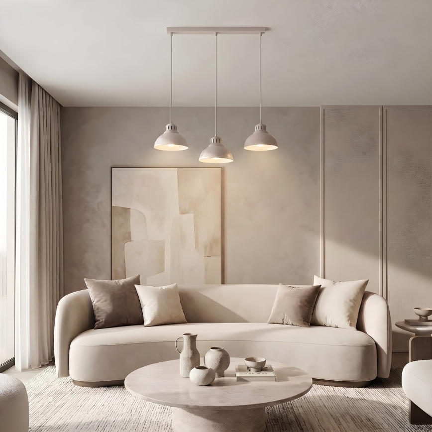 Luster na sajli SVEN 3xE27/15W/230V krem