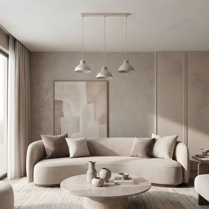 Luster na sajli SVEN 3xE27/15W/230V krem