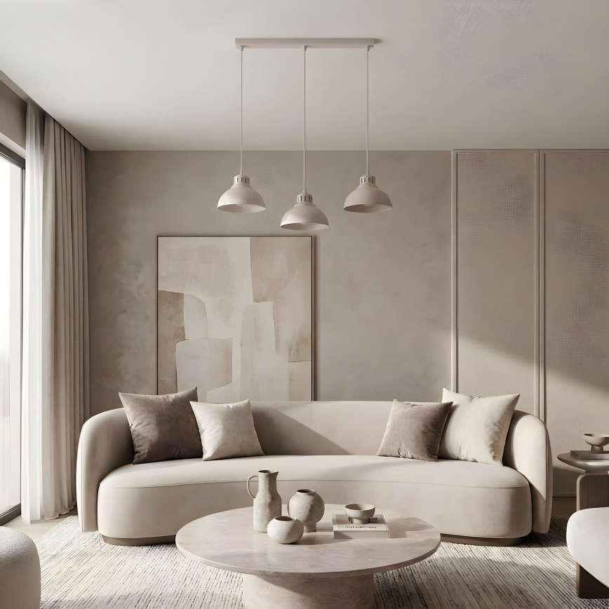 Luster na sajli SVEN 3xE27/15W/230V krem