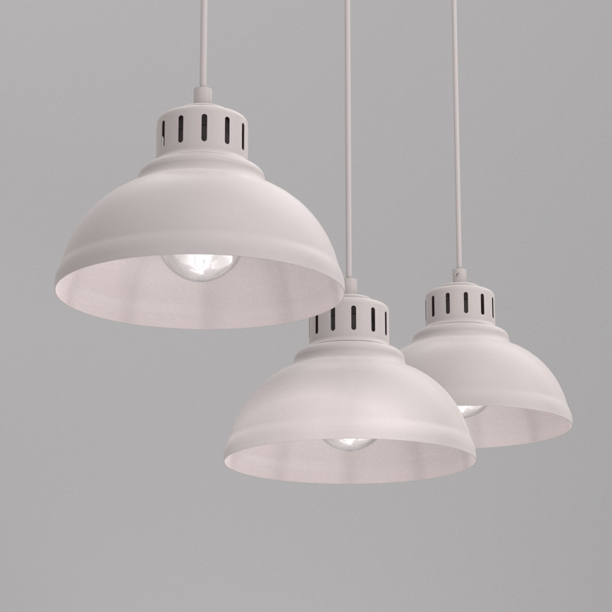 Luster na sajli SVEN 3xE27/15W/230V krem