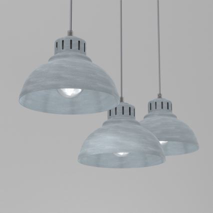 Luster na sajli SVEN 3xE27/15W/230V siva