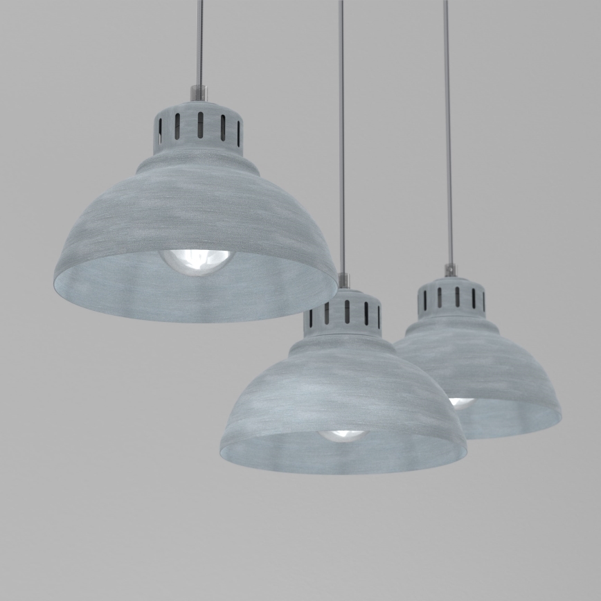 Luster na sajli SVEN 3xE27/15W/230V siva