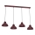 Luster na sajli SVEN 4xE27/15W/230V bordo
