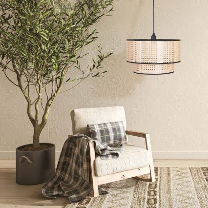 Luster na sajli TAKARA 1xE27/20W/230V pr. 40 cm bež