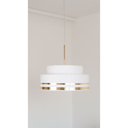 Luster na sajli TAMI 1xE27/60W/230V krem/zlatna