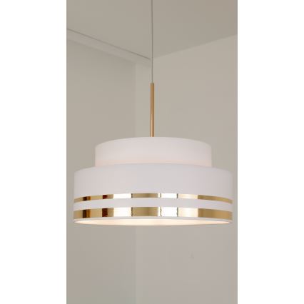 Luster na sajli TAMI 1xE27/60W/230V krem/zlatna