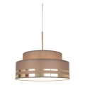 Luster na sajli TAMI 1xE27/60W/230V pr. 40 cm smeđa/zlatna