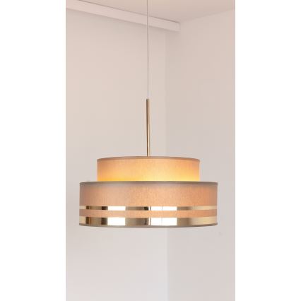 Luster na sajli TAMI 1xE27/60W/230V smeđa/zlatna
