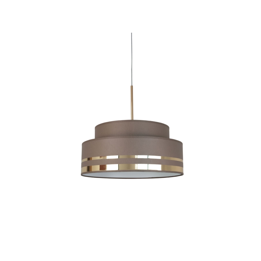 Luster na sajli TAMI 1xE27/60W/230V smeđa/zlatna
