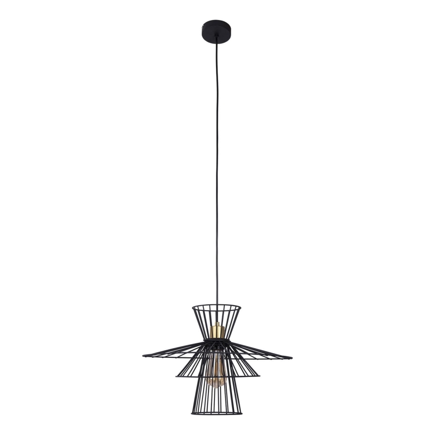 Luster na sajli TAREK 1xE27/40W/230V crna