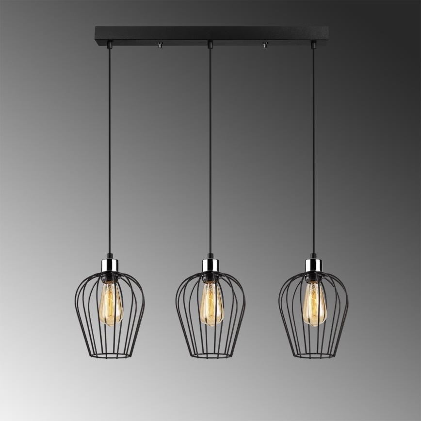 Luster na sajli TEL 3xE27/100W/230V