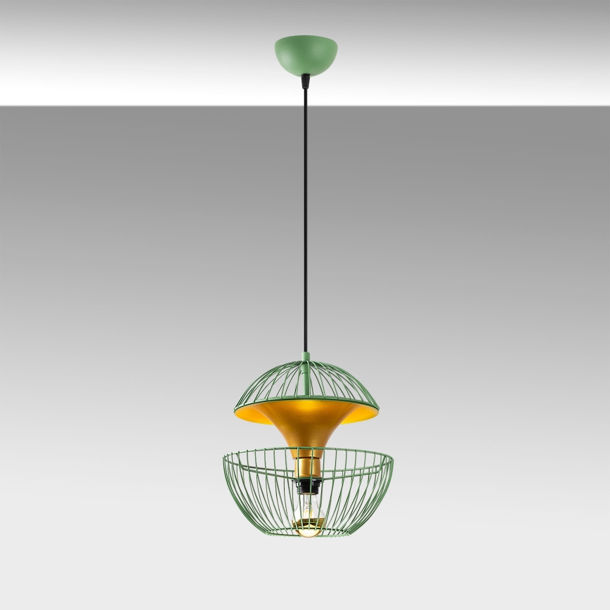Luster na sajli TELMANDER 1xE27/40W/230V zelena