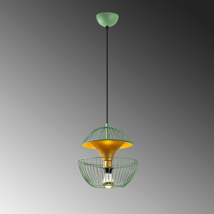 Luster na sajli TELMANDER 1xE27/40W/230V zelena