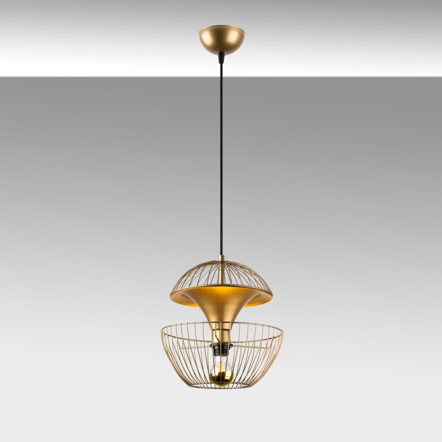 Luster na sajli TELMANDER 1xE27/40W/230V zlatna