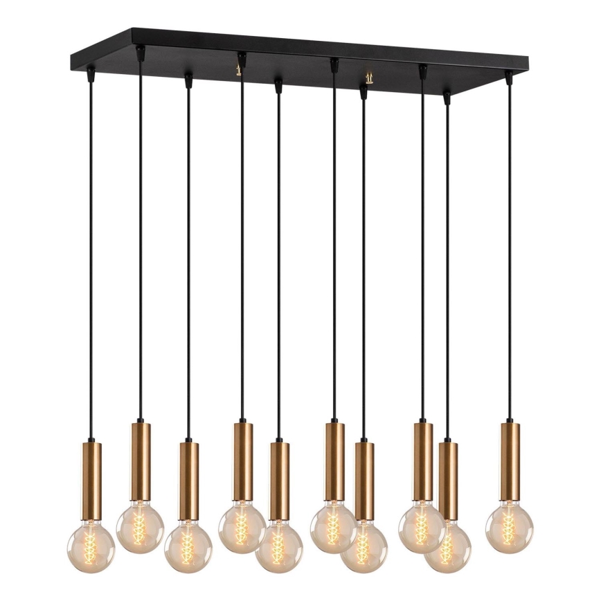 Luster na sajli TEMPO 10xE27/40W/230V zlatni