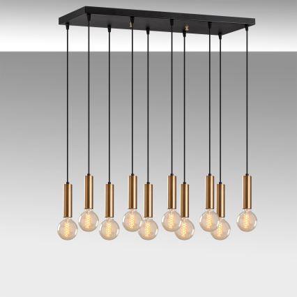 Luster na sajli TEMPO 10xE27/40W/230V zlatni