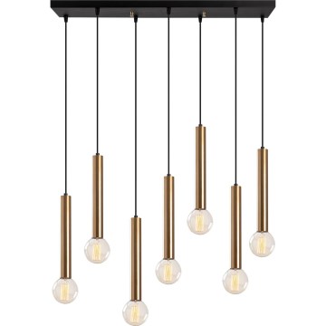 Luster na sajli TEMPO 7xE27/40W/230V zlatni