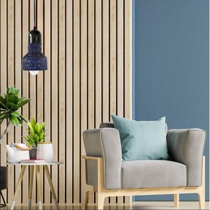 Luster na sajli TERRAZZO 1xE27/60W/230V pr. 12 cm crna