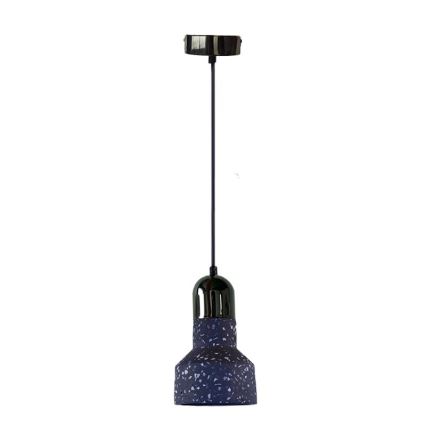 Luster na sajli TERRAZZO 1xE27/60W/230V pr. 12 cm crna
