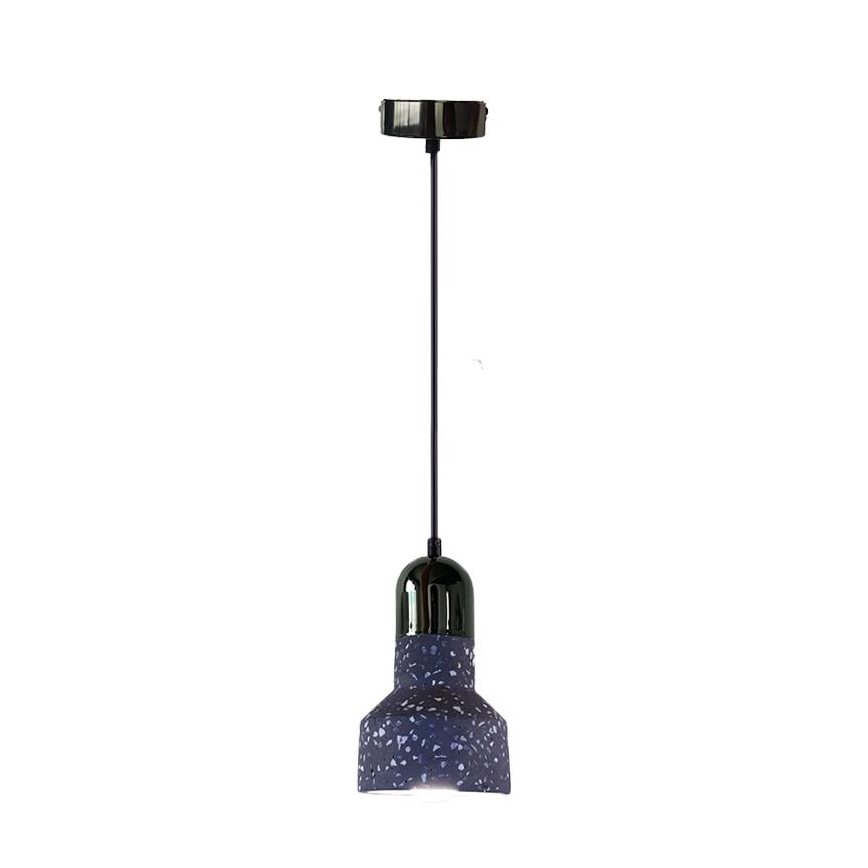 Luster na sajli TERRAZZO 1xE27/60W/230V pr. 12 cm crna