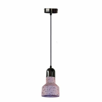 Luster na sajli TERRAZZO 1xE27/60W/230V pr. 12 cm crvena