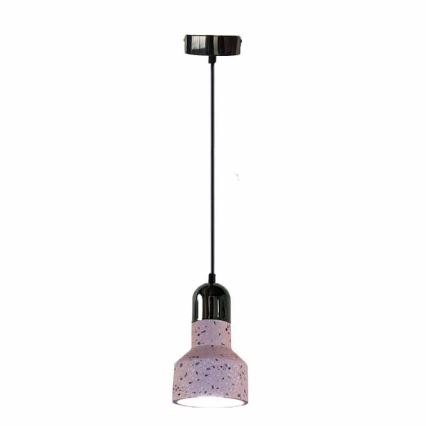 Luster na sajli TERRAZZO 1xE27/60W/230V pr. 12 cm crvena