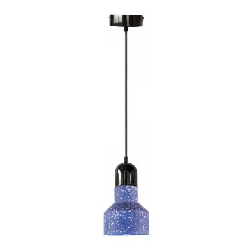 Luster na sajli TERRAZZO 1xE27/60W/230V pr. 12 cm plava