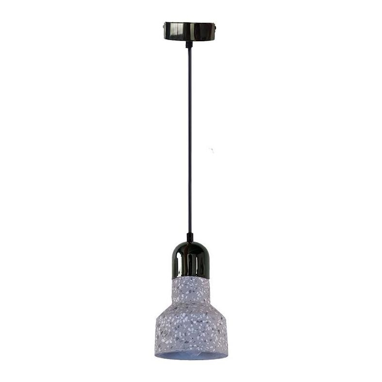 Luster na sajli TERRAZZO 1xE27/60W/230V pr. 12 cm siva