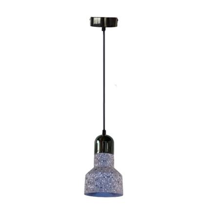 Luster na sajli TERRAZZO 1xE27/60W/230V pr. 12 cm siva