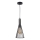 Luster na sajli TIANA 1xE27/20W/230V pr. 15,5 cm crna