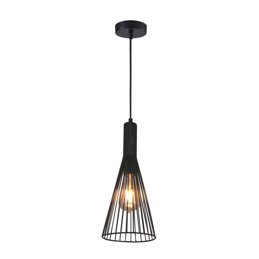 Luster na sajli TIANA 1xE27/20W/230V pr. 15,5 cm crna