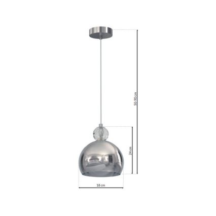 Luster na sajli TOLEDO 1xE27/60W/230V