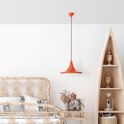 Luster na sajli TOM 1xE27/40W/230V narančasta