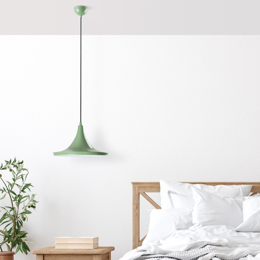 Luster na sajli TOM 1xE27/40W/230V zelena
