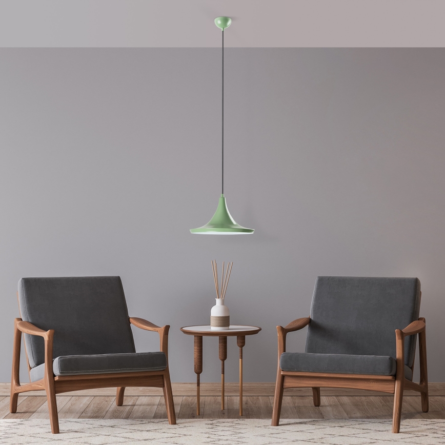 Luster na sajli TOM 1xE27/40W/230V zelena