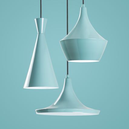 Luster na sajli TOM 3xE27/40W/230V plavi