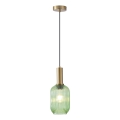 Luster na sajli TOPAZ 1xE27/15W/230V zelena pr. 13 cm