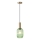 Luster na sajli TOPAZ 1xE27/15W/230V zelena pr. 13 cm